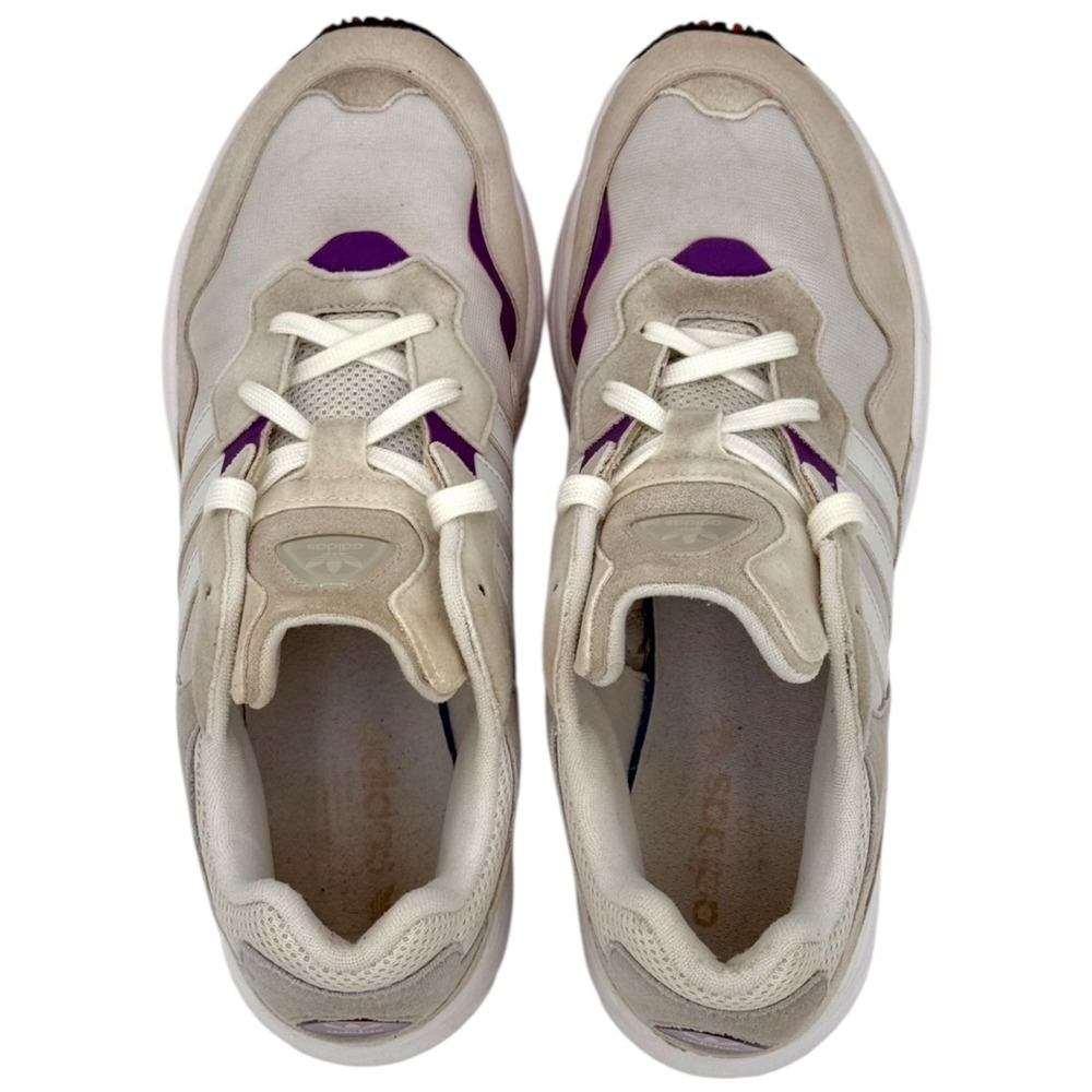 adidas Men Yung-96 Size 12 White Purple‎ Retro Sneaker Chunky Dad Shoes DB2601 - Picture 6 of 8